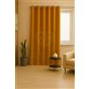 GBiancheria Tenda JASMINE Tinta Unita 140x290 cm con Anelli in Alluminio Ø4cm - Tendaggio Moderno Elegante per Soggiorno, Camera da Letto, Cucina - 1 Pannello Lavabile 100% Poliestere (Oro)