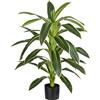 Baroni Home Pianta Artificiale per Interno ed Esterno, Pianta Finta Decorativa per Soggiorno, Camera da Letto, Cucina, Altezza di (Dracaena 100 cm)