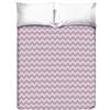 PENSIERI DELICATI Copriletto Matrimoniale 260 x 280 cm, Telo Singolo 100% Cotone Pique, Ideale Come Arredo, Coperta Salva Letto 2 Piazze, Fantasia Zigzag Rosa, 100% Made in Italy