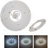 MAKA change your life quality MAKA Circolina LED Universale per Plafoniere con Cambio Temperatura (6500K - 4000K - 3000K), Plafoniera LED con Magnete, Installazione Facile (Switch, 53W)