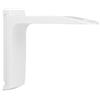 TENDAGGIMANIA Staffa per Bastone Tenda Binario Moderno Colore Bianco - Modello Cubo/Piatto - Kit Accessori per Montaggio zineffa per Tenda Personalizzabile