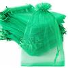 Duories 50 Sacchetti organza riempire,sacchetti regalo organza,sacchetti regalo con cordoncino,confezioni sacchetti per festival,feste,matrimoni,bomboniere,sacchetti per gioielli,lavanda,15 x 20 cm,verde