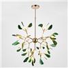 FLYFO Pietra D'agata Lampadario Moderno LED Ragazza Camera da Letto Lampada a Sospensione Altezza Regolabile Art Deco Plafoniere Sala da Pranzo Soggiorno Luce Sospesa,B,20 Heads
