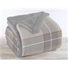 IlGruppone Passione Casa Coperta Plaid in Pile Sherpa Invernale, Morbida e Calda in Finta Pelliccia Singola Matrimoniale Doppio Lato - Orsetti - Plaid 130x160 (NewTartanGrigio, Plaid 130x160)