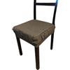 SalGiu Cuscini Sedia Cucina (6 pezzi) Con Fascia Elastico Imbottito e Sfoderabile 40x40 cm (Tortora)