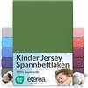 etérea Himmlische Qualität etérea Jersey lenzuolo con angoli 80x160-80x180 cm Cactus Epaisseur 15-20 cm - 100% Cotone - Oekotex materasso Letto copripiumino - lenzuola 80x160cm - 80x180cm Verde