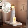 Befeixue Luce Notturna Del Faro | Luna Lampada Wireless | Lampada Da Tavolo Con Proiezione Lunare | Lampada Faro | Fari Ricaricabili Luce Ambientale Per La Decorazione Della Camera Da Letto