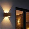 Eurekaled Applique LED Lucy Corten E27 220V - Illuminazione Up‑Down da Esterno IP54, Attacco E27, Design in Alluminio Corten, Resistente agli Agenti Atmosferici cod. WT63286