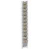 DesignPlex Espositore schedine e gratta e vinci da parete in plexiglass trasparente a 12 tasche Misure: 11 x 9 x H97 cm