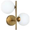 Kovalmax® Applique a parete due sfere in pvc sfera g9 lampada in metallo bronzo aq42