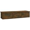 vidaXL Mobile a Parete Rovere Fumo 88x26x18,5 cm in Legno Multistrato