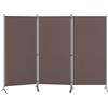 GIANTEX Separe Divisorio Paravento 260 x 183 cm, Pannelli Divisori per Interni, Balcone, Giardino, Pieghevole con Piedini Stabili, Installazione Semplice, 4 Colori