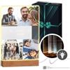 Maverton Cornice LED luminosa con supporto in legno - Quadro in vetro acrilico personalizzato con collage di foto - Lampada con foto per uomo per il compleanno - Festa - XL: 21x32x4,5cm