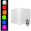 Xigner Cubo a LED per esterni con telecomando - Sgabello luminoso RGB che cambia colore, 16 colori, cubo a LED e illuminazione a cubo, cubo luminoso come seduta e tavolo per interni ed esterni (30 x 30 x 30