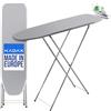 KADAX Asse da Stiro 104 x 30 cm per Stazione a Vapore - con Supporto Estraibile per Ferro da Stiro - Stiratura Domestica - con Sottopiano in Schiuma Salvaspazio