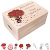 Creative Deco Personalizzata Idee Regalo San Valentino per lei/lui | Il tuo Testo Scatola Regalo di Legno | Personalizzato Scatola dei Ricordi | Per Donna, Uomo e Coppie | Stampa a colori