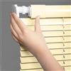 Generico Veneziana in Alluminio Per Finestre, senza foratura, protezione da luce e sole Veneziane, Lamella da 25mm Alluminio Persiane, Orizzontali Tende per Casa Ufficio Bagno(Light yellow)