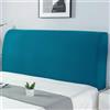 ZCXRYFL Copertura per Testiera per Letto Matrimoniale Singolo, Elastica Universale Copri Testata Letto EcoPelle/Imbottita/Legno/Tessuto Testiera Fodera Protezione Decorazione Antipolvere(110-135cm,Blue)
