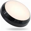 Generico Plafoniera Tonda Professionale Ø 288mm - Made in Italy | IP54 | E27 Affidabilità Italiana e Resistenza Indistruttibile per i tuoi spazi. (Nero)