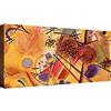canvashop Quadri Kandinsky 100X50 Cm Riproduzione Quadri Famosi Su Tela Canvas Stampe Da Parete Arte Arredo Casa Soggiorno Camera Da Letto Small Dream In Red