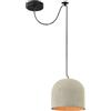 MAYTONI DECORATIVE LIGHTING Design Lampada pendente a sospensione stile moderno loft industriale,paralume in cemento colore grigio, base in metallo nero, filo lungo nero altezza regolabile 1 lampadina E27 40 W 220-240 V non incl