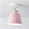 Mengjay Trade E27 Metallo Lampadario Lampada a Sospensione Moderno Plafoniera in Metallo Scandinavo Stile Lampada a Sospensione per corridoio, portico, camera da letto, ecc(Rosa)