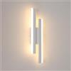 Eurekaled - Applique LED da parete David 10W 800lm Luce calda 3000K - Lampada da muro per spazi interni, camera, corridoio, soggiorno - IP20