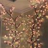 Generic Lampada a forma di albero rosa con telecomando, bonsai artificiale con telecomando, dimmerabile e funzione timer, luci floreali per scrivania, davanzale, mensola
