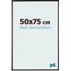 yd. Your Decoration - Cornice 50x75 cm - Nero Lucente - Cornice Decorativa Parete in Plastica con Vetro in acryl - Antiriflesso - 50x75 Cornice - Evry