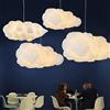 BHBXZZDB Simulazione Nuvola Lampada a Sospensione - Lampadario creativo in cotone, plafoniera galleggiante, lampada a sospensione decorativa per camera da letto, sala da pranzo, corridoio