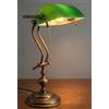 A Lampada Ottone Antichizzato Regolabile Churchill Scrittoio Tavolo Made in Italy