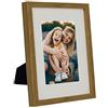 BD ART 20x25 cm Cornice Portafoto con Passepartout 13x18 cm, Quercia