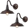 Moddeny Applique Da Esterno Retrò Impermeabile IP54 Per Portico Vintage Con Montaggio A Parete Lampade Per Esterni A Collo D'oca Da 9,8