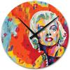 Giallobus - Orologio Linea Basic - Marilyn 2 - Legno Mdf - Basic 30x30 - Meccanismo silenzioso - Pronto da appendere - Orologi moderni