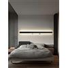 BAUFAS Comodino Lampada da Parete a LED - Decorazione del Libro Mensola Lunga Striscia per Camera da Letto - Lampada di Stoccaggio TV Sfondo Parete Atmosfera Corr
