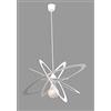 Light&More Lampadario per Cameretta Ovale Saturno Bianco per Cameretta,Camerette,Stanzette,Stanzette,Bambini,Bambina,Ragazzo,Ragazzi,Ragazze