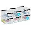 SmartStore 14L - Scatole in plastica trasparente con coperchio, confezione da 6 pezzi, 10 anni di garanzia, adatte agli alimenti, bloccate con clip, impilabili e inseribili, L40 x 30 x 18 cm
