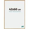 yd. Your Decoration - Cornice 42x60 cm - Faggio Chiaro - Cornice Decorativa Parete in Plastica con Vetro in acryl - Antiriflesso - 42x60 Cornice - Evry