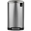 Les Collectors Pattumiera da Cucina a Pedale N°712, Acciaio inox, Capacità 30L, Compatibile con sacchi 30L/50L, Contenitore interno estraibile, Resistente, Chiusura silenziosa, colore inox
