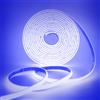 KISUFU 12V Neon Striscia di Luce con Nastro Adesivo, Impermeabile IP68 neon 320 LEDs/m, Ogni 5cm di Taglio, Silicone Striscia luminosa flessibile per interni,cucina, fai da te (Blu, 6M)