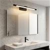 B·LED BARCELONA LED BARCELONA LED. Applique da bagno a LED nera 40 cm - 6 W, 420 lm, IP44 - Bianco neutro 4000 K. Illuminazione moderna ed efficiente. Applique sopra lo specchio.