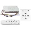 ToolsEvery Smart LED Driver 2.4G Trasformatore di oscuramento di potenza remota 24-80W x 2 Progettato per installazioni su nastro multi-LED con controllo remoto dell'illuminazione (((((((40-60) X2 120W)