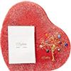 Sospiri Venezia Portafoto Vetro Murano Cornice a Cuore Decorazione Albero della Vita con Murrine Supporto da Scrivania o Tavolo Foto 20X25 cm Idea Regalo Made Italy (39x39 cm)