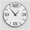 Giallobus - Orologio Bilay - Simple relief - Legno Mdf - Premium 30x30‎‎cm - n.02 Wall - Artigianale Made in Italy - Silenzioso - Idea regalo - Moderni doppio livello
