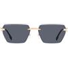 Dsquared2 Occhiali da Sole D2 0102/S 807 2K Oro/Nero Unisex 58/16/145