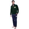 GIVOVA Tuta Homewear Intera Uomo da Casa, Pigiama Completo Felpato in Vari Modelli (IT, Testo, XL, Regular, Regular, G526FAB Grigio/Blu)
