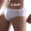 CAGI 6 Slip Midi Uomo Sport Mutanda Art 1291 100% Cotone Nero TG 4