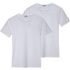 Liabel T-Shirt Uomo in Cotone Elasticizzato, Art. 3858-53 Scollo a V, Pacco da 2, Bianco XXL