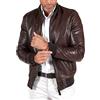 D'Arienzo Bomber Pelle Vintage Testa di Moro Uomo Giacca Vera Pelle Made in Italy 106 48/Testa di Moro