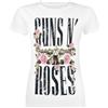 Guns N' Roses Big Guns Donna T-Shirt Bianco M 100% Cotone Regular
